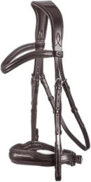 Premier Equine Anatomischer Trensenzaum aus Leder für Ponys in Braun – Bild 1 von 7