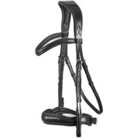 Produktbild von Premier Equine Anatomischer Trensenzaum aus Leder in Schwarz Größe XL