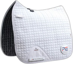 Premier Equine Anti-Rutsch-Dressurmatte Close Contact Tech Grip Pro in Weiß – Bild 1 von 3