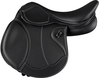Produktbild von Premier Equine Antibes Springsattel für Pferde aus Kunstleder in Schwarz