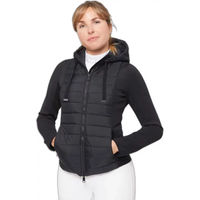 Produktbild von Premier Equine Arion Daunenjacke mit Kapuze für Damen in Schwarz Größe 38