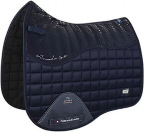 Premier Equine Armada Close Contact Dressage Square Dressurmatte für Pferde in Navy Blau – Bild 1 von 3