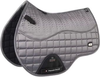 Premier Equine Armada Close Contact GP Sattelunterlage für Pferde in Grau – Bild 1 von 4