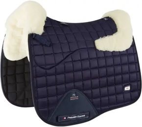 Premier Equine Atlantis CC Dressurmatte für Pferde aus Wolle und Satin in Blau – Bild 1 von 3