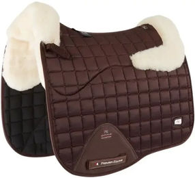Premier Equine Atlantis CC Dressurmatte für Pferde aus Wolle und Satin in Braun Natur – Bild 1 von 2