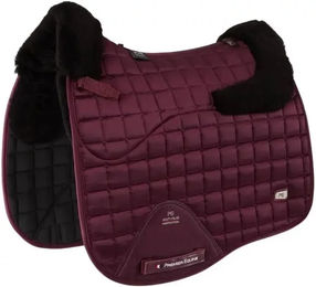 Premier Equine Atlantis CC Dressurmatte für Pferde aus Wolle und Satin in Rot – Bild 1 von 3