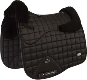 Premier Equine Atlantis CC Dressurmatte für Pferde aus Wolle und Satin in Schwarz – Bild 1 von 2