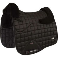 Produktbild von Premier Equine Atlantis CC Dressurmatte für Pferde aus Wolle und Satin in Schwarz