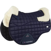 Produktbild von Premier Equine Atlantis CC Sattelunterlage für Pferde aus Satin und Wolle in Blau