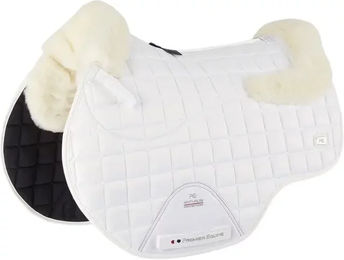 Premier Equine Atlantis CC Sattelunterlage für Pferde aus Satin und Wolle in Weiß – Bild 1 von 1