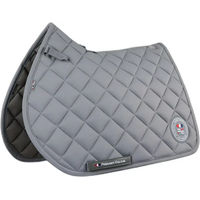 Produktbild von Premier Equine Atlas Close Contact Springschabracke aus Nylon in Grau für Vollblut Pferde