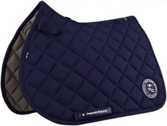 Produktbild von Premier Equine Atlas Close Contact Springschabracke für Vollblut aus Nylon in Blau
