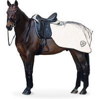 Produktbild von Premier Equine Ausreitdecke Xtreme-Visible für Pferde und Ponys wasserdicht mit Fleeceinnenfutter Weiß Größe M - 1 Stk.