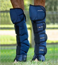 Premier Equine Ballistic Pro-Tech Transportgamaschen für Pferde aus Kunstleder Blau Größe S – Bild 1 von 5