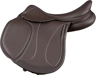Produktbild von Premier Equine Bastia Springsattel für Pferde aus Kunstleder in Braun
