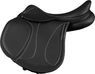 Produktbild von Premier Equine Bastia Springsattel für Pferde aus Kunstleder in Schwarz