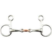 Produktbild von Premier Equine Baucher-Gebiss für Pferde aus Edelstahl mit Kupferlozange und 14 cm EU-Größe