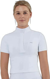 Produktbild von Premier Equine Bellisa Reithemd Turnier Damen Weiß Sommer Nylon Größe 38