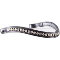 Produktbild von Premier Equine Bellissima Stirnband für Pferde aus Leder mit Strass in Schwarz