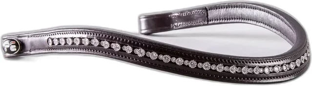 Premier Equine Bergamo Stirnband für Pferde mit Strass aus Leder – Bild 1 von 4