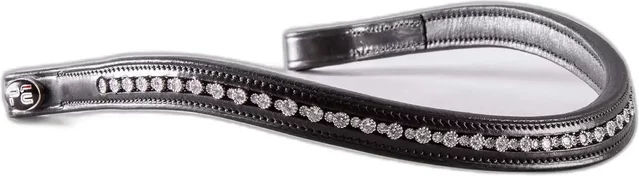 Premier Equine Bergamo Stirnband für Pferde mit Strass aus Leder – Bild 1 von 4