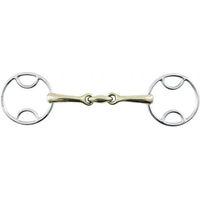 Produktbild von Premier Equine Beval Gebiss Doppelt gebrochen aus Messing für Pferde