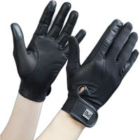 Produktbild von Premier Equine Bordoni Reithandschuhe aus Leder und Mesh Schwarz Unisex Größe M