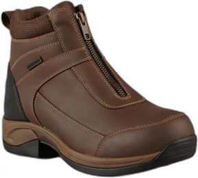 Produktbild von Premier Equine Borelli Reitstiefel aus Leder mit Reißverschluss wasserdicht Braun Größe 39