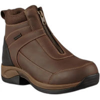 Produktbild von Premier Equine Borelli Reitstiefel aus Leder mit Reißverschluss wasserdicht Braun Größe 39