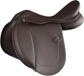 Produktbild von Premier Equine Bourges Springsattel für Pferde aus Kunstleder Braun 17,5 Zoll