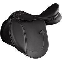 Produktbild von Premier Equine Bourges Springsattel für Pferde aus Kunstleder Schwarz 17,5 Zoll