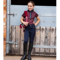 Produktbild von Premier Equine Brava Reithose Full Grip für Mädchen in Blau