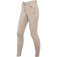 Produktbild von Premier Equine Brava Reithose für Mädchen mit Silikon Full Grip in Beige