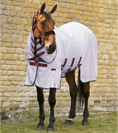 Produktbild von Premier Equine Bug Buster Fliegendecke für Pferde aus Polyester in Lila Weiß