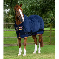 Produktbild von Premier Equine Buster Continental Trocknende Fleece Decke für Pferde Blau 280g