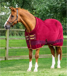 Premier Equine Buster Continental Trocknende Fleecedecke für Pferde Rot 198 cm – Bild 1 von 3
