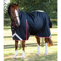 Produktbild von Premier Equine Buster Storm Wasserdichte Outdoor-Pferdedecke mit Halsteil in Schwarz