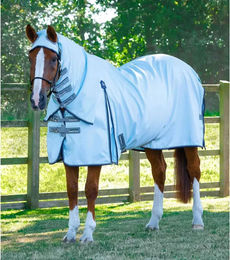 Produktbild von Premier Equine Buster Sweet Itch Fliegendecke für Pferde in Blau aus Polyester