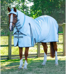 Produktbild von Premier Equine Buster Sweet Itch Fliegendecke für Pferde in Blau