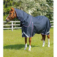 Produktbild von Premier Equine Buster Wasserdichte Outdoor-Pferdedecke mit Halsteil in Blau aus Nylon - 70 g
