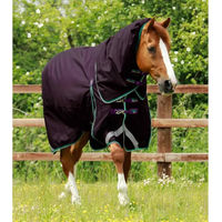 Produktbild von Premier Equine Buster Wasserdichte Outdoor-Pferdedecke mit Halsteil in Lila - 200 g
