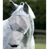 Produktbild von Premier Equine Buster Xtra Fliegenmaske aus Polyester in Grau/Silber Größe M