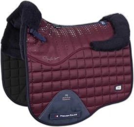 Premier Equine Capella CC Square Dressurmatte für Pferde aus Merinowolle in Rot – Bild 1 von 4