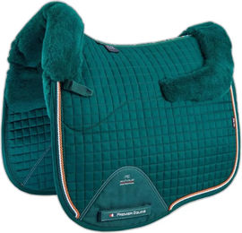 Premier Equine Capella CC Square Merinowoll Satteldecke für Pferde in Grün – Bild 1 von 3