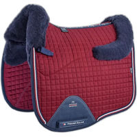 Produktbild von Premier Equine Capella CC Square Merinowoll Satteldecke für Pferde in Rot