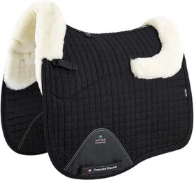 Premier Equine Capella CC Square Merinowoll Satteldecke für Pferde in Schwarz – Bild 1 von 2