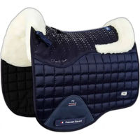 Produktbild von Premier Equine Capella CC Square Merinowoll Satteldecke für Pferde Navy/Natural Wool Full