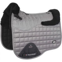 Produktbild von Premier Equine Capella CC Square Merinowolle Satteldecke für Pferde Grau Vollblut