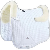 Produktbild von Premier Equine Capella CC Square Merinowolle Satteldecke für Pferde in Weiß