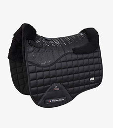 Premier Equine Capella Close Contact Dressage Square aus Merinowolle Schwarz/Schwarz – Bild 1 von 3